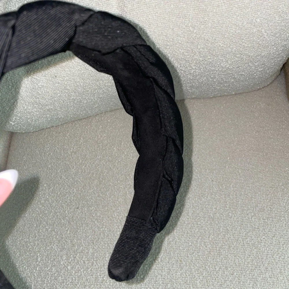 Revolve Lovers and Friends Ingrid‎ Braided Black Headband